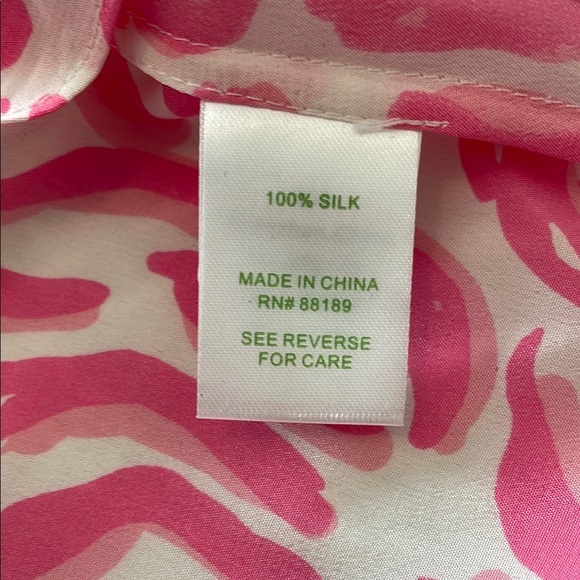 Lilly Pulitzer Riviera Pink and White Sleeveless tank with Chain neck detail - Picture 12 of 12